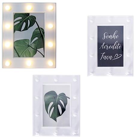 Enfeite luminoso / porta retrato 10x15 de plastico com 10 leds a pilha - Fwb Menor preço em Enfeite luminoso / porta retrato 10x15 de plastico com 10 leds a pilha - Fwb