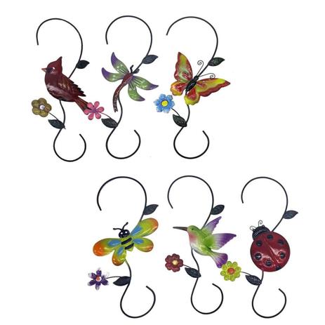 Enfeite Metal Para Jardim Casa Quintal Flor Beija Flor Borboleta Para Pendurar Sortido Com 6 Unid (JARD-42) - Braslu Menor preço em Enfeite Metal Para Jardim Casa Quintal Flor Beija Flor Borboleta Para Pendurar Sortido Com 6 Unid (JARD-42) - Braslu