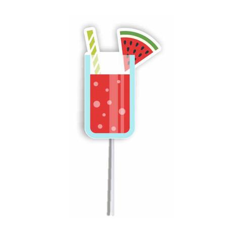 Enfeite Palito Pick Suco de Melancia 10 unidades Duster - Festabox é boa?