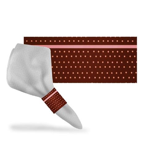 Enfeite Porta Guardanapo de Papel Poá Rosa e Marrom 10 unidades Duster Menor preço em Enfeite Porta Guardanapo de Papel Poá Rosa e Marrom 10 unidades Duster