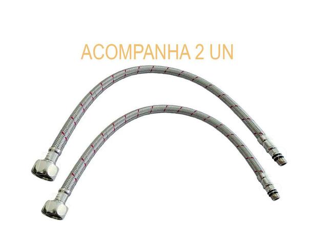 Engate flexível para torneira monocomando 60 cm (2 un) - Idral Menor preço em Engate flexível para torneira monocomando 60 cm (2 un) - Idral