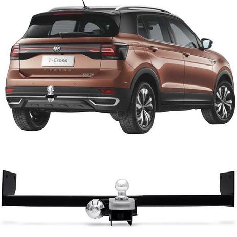 Engate Para Reboque Rabicho Volkswagen T-Cross Tcross 2018 19 20 21 400Kg Verificado InMetro - Mult Engates Menor preço em Engate Para Reboque Rabicho Volkswagen T-Cross Tcross 2018 19 20 21 400Kg Verificado InMetro - Mult Engates