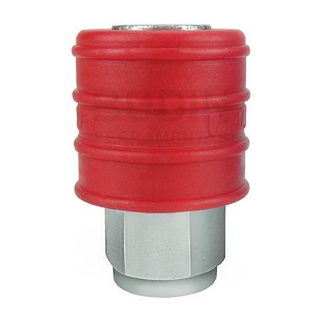 Engate rapido 1/4 com rosca femea 1/4 - vermelho - Lubefer Menor preço em Engate rapido 1/4 com rosca femea 1/4 - vermelho - Lubefer