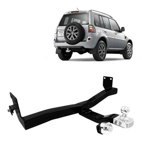 Engate Reboque Fixo Aço Carbono Pajero TR4 Completo 700kg - Volpato Menor preço em Engate Reboque Fixo Aço Carbono Pajero TR4 Completo 700kg - Volpato