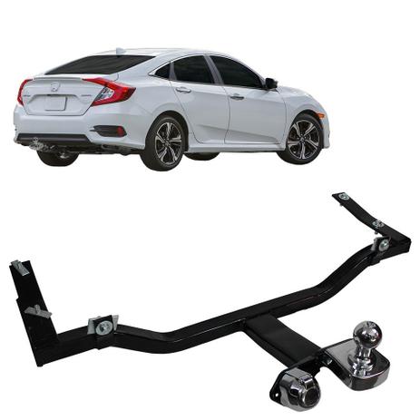 Engate Reboque Honda Civic 2017 2018 Rabicho 700 Kg Fixo - Volpato Menor preço em Engate Reboque Honda Civic 2017 2018 Rabicho 700 Kg Fixo - Volpato