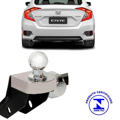 Engate Reboque Honda Civic 2017 2018 Tração 700 Kg - Gedeval Menor preço em Engate Reboque Honda Civic 2017 2018 Tração 700 Kg - Gedeval