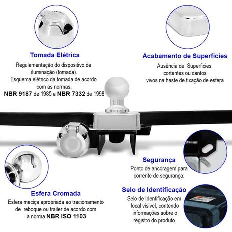 Engate Reboque Polo Sedan 2003 até 2013 Reforçado 700 Kg - Gedeval é boa?