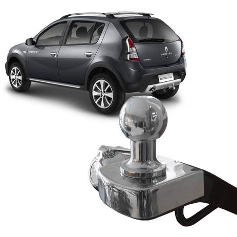 Engate Reboque Sandero e Sandero Stepway 2008 a 2013 Rabicho Fixo 700kg - GeneralCar Menor preço em Engate Reboque Sandero e Sandero Stepway 2008 a 2013 Rabicho Fixo 700kg - GeneralCar
