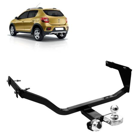Engate Reboque Sandero Stepway 2015 a 2019 Fixo Tração até 700kg - Volpato Menor preço em Engate Reboque Sandero Stepway 2015 a 2019 Fixo Tração até 700kg - Volpato