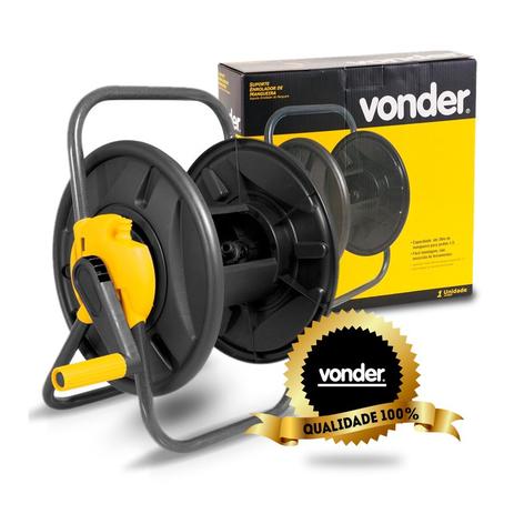 Enrolador De Mangueira Profissional Com Suporte e Base Vonder Menor preço em Enrolador De Mangueira Profissional Com Suporte e Base Vonder