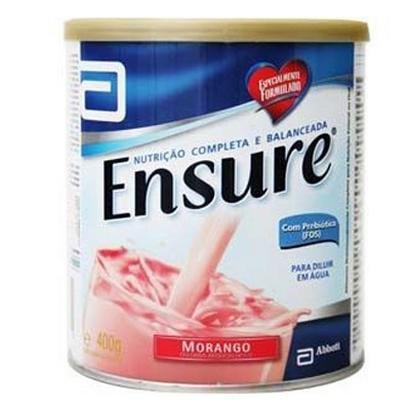 Ensure Complemento Alimentar Sabor Morango com 400g Abbott Menor preço em Ensure Complemento Alimentar Sabor Morango com 400g Abbott
