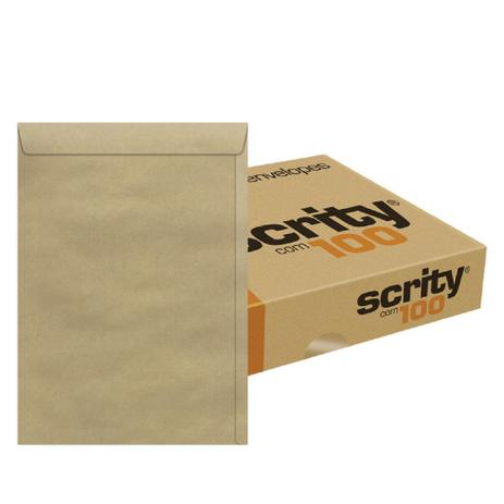 Envelope Saco Kraft Pardo Skn325 17,6 X 25 Cm 100 Unidades - Scrity Menor preço em Envelope Saco Kraft Pardo Skn325 17,6 X 25 Cm 100 Unidades - Scrity