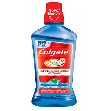 Enxaguante Bucal Colgate Total 12 Clean Mint 500ml Menor preço em Enxaguante Bucal Colgate Total 12 Clean Mint 500ml