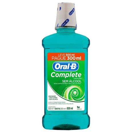 Enxaguante Bucal Oral-B Hortelã Leve 500ml Pague 300ml - Oral -b é boa?