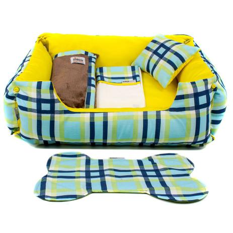 Enxoval Cama Pet Cachorro Gato Dupla Face Lola - EGG - Xadrez Amarelo - Senhor bicho é ruim? Enxoval Cama Pet Cachorro Gato Dupla Face Lola - EGG - Xadrez Amarelo - Senhor bicho é boa?