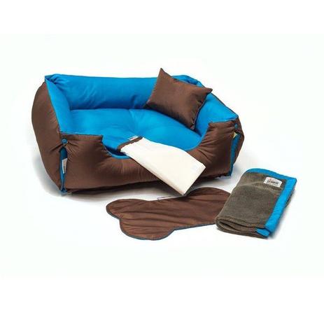 Enxoval Cama Pet Cachorro Gato Dupla Face Lola - GG - Marrom Azul - Senhor bicho é ruim? Enxoval Cama Pet Cachorro Gato Dupla Face Lola - GG - Marrom Azul - Senhor bicho é boa?