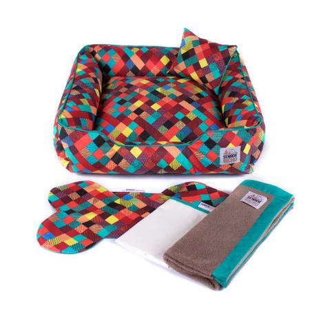 Enxoval Cama Pet Cachorro Gato Pandora Impermeável c/ Zíper - P - Colors Verde - Senhor bicho é ruim? Enxoval Cama Pet Cachorro Gato Pandora Impermeável c/ Zíper - P - Colors Verde - Senhor bicho é boa?