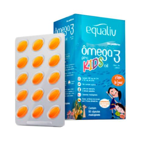 Equaliv Omega 3 Infantil Pro Kids - 60 Cápsulas Mastigáveis Menor preço em Equaliv Omega 3 Infantil Pro Kids - 60 Cápsulas Mastigáveis