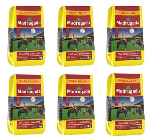 Erva Mate Madrugada Pura Folha Kit 6Kg Menor preço em Erva Mate Madrugada Pura Folha Kit 6Kg