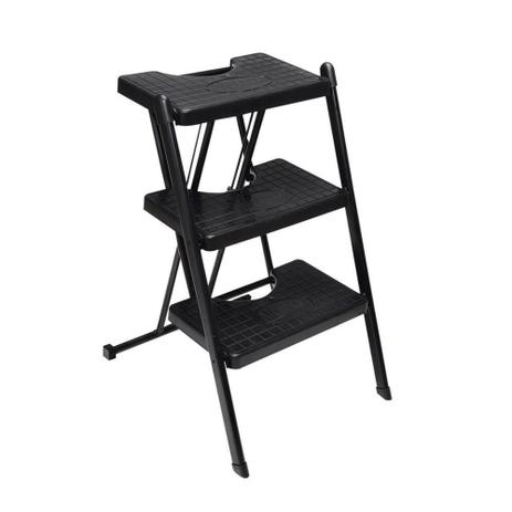Escada 3 Degraus Preta Capacidade De 120 Kg - Anodilar é boa?