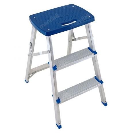 Escada Banqueta Dobravel em Aluminio Mor Capacidade 120 Kg é boa?