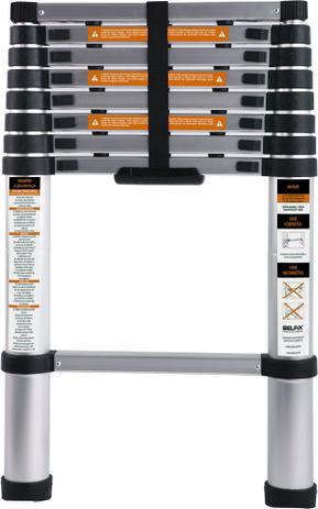 Escada Bel Fix Telescopica Aluminio 2,6m 8 Degraus - Belfix Menor preço em Escada Bel Fix Telescopica Aluminio 2,6m 8 Degraus - Belfix