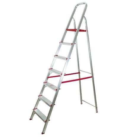 Escada de alumínio 7 degraus modelo residencial - ER-07 - Rotterman é boa?