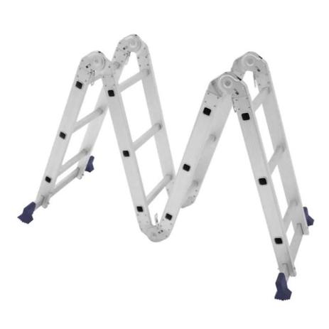 Escada de Alumínio Articulada 4x3 12 Degraus e 13 Posições MOR é boa?