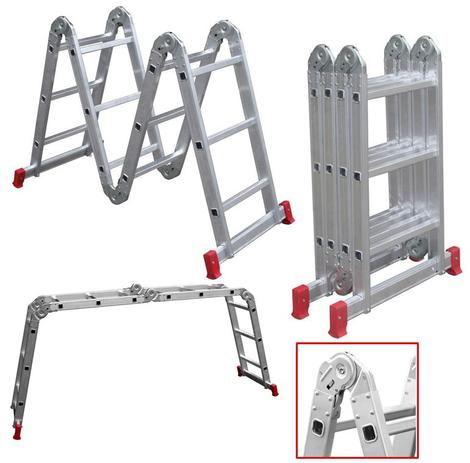 Escada Em Alumínio Dobrável Articulada 4x3 Multifuncional Botafogo é boa?