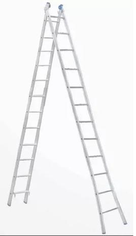 Escada Extensiva 3 Em 1 Aluminio 2 X 12 - 24 Degraus Alumasa Menor preço em Escada Extensiva 3 Em 1 Aluminio 2 X 12 - 24 Degraus Alumasa