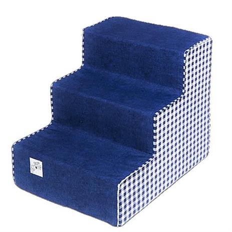 Escada Para Pet Com 3 Degraus Azul E Xadrez Fábrica Pet Menor preço em Escada Para Pet Com 3 Degraus Azul E Xadrez Fábrica Pet
