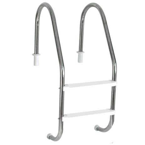 Escada para piscina tradicional 2 aço inox com 2 degraus em abs sodramar - D3 equipamentos Menor preço em Escada para piscina tradicional 2 aço inox com 2 degraus em abs sodramar - D3 equipamentos