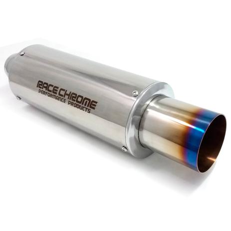 Escapamento Abafador Esportivo de 5 Polegadas com Ponteira em Inox Burned Pipe Race Chrome RC524PRA Menor preço em Escapamento Abafador Esportivo de 5 Polegadas com Ponteira em Inox Burned Pipe Race Chrome RC524PRA
