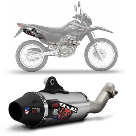 Escapamento Moto Esportivo Honda XR 250 Tornado 04 a 08 Shutt Powergun Aço Inox Ponta Prata Escovado Menor preço em Escapamento Moto Esportivo Honda XR 250 Tornado 04 a 08 Shutt Powergun Aço Inox Ponta Prata Escovado