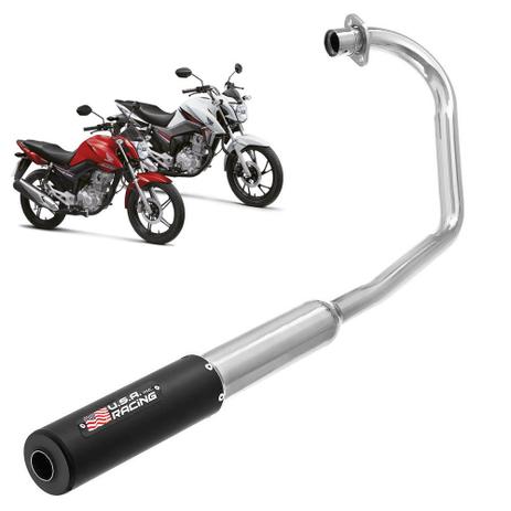 Escapamento Moto Esportivo Titan 125 2000/04 Ks Fan 125 2005/08 - Pro tork Menor preço em Escapamento Moto Esportivo Titan 125 2000/04 Ks Fan 125 2005/08 - Pro tork