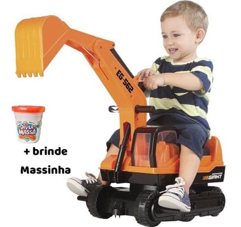 Escavadeira Gigante Infantil Giant - Roma Brinquedos Menor preço em Escavadeira Gigante Infantil Giant - Roma Brinquedos