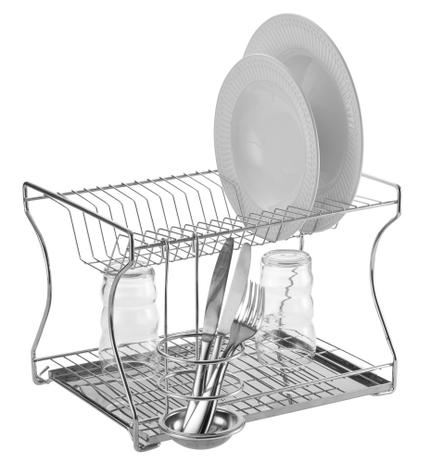 Escorredor De Louça Duplo Com Bandeja Inox - Prata com Metalico - SCH2450 - Aramados Schmidt Menor preço em Escorredor De Louça Duplo Com Bandeja Inox - Prata com Metalico - SCH2450 - Aramados Schmidt