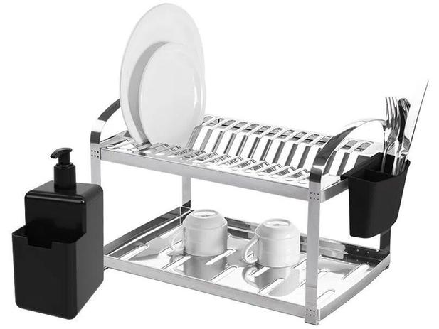 Escorredor de Louça Inox Suprema 16 Pratos Dispenser Brinox é boa?
