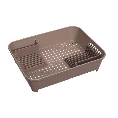 Escorredor de louça para cozinha Basic cinza escuro Brinox Menor preço em Escorredor de louça para cozinha Basic cinza escuro Brinox