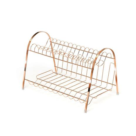 Escorredor de Louça Pratos Rosa Max Duplo Linha Rose Gold - Arthi Menor preço em Escorredor de Louça Pratos Rosa Max Duplo Linha Rose Gold - Arthi