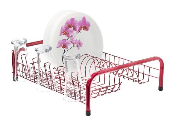 Escorredor de louças Cama 13 Pratos Vermelho - Fiver Menor preço em Escorredor de louças Cama 13 Pratos Vermelho - Fiver