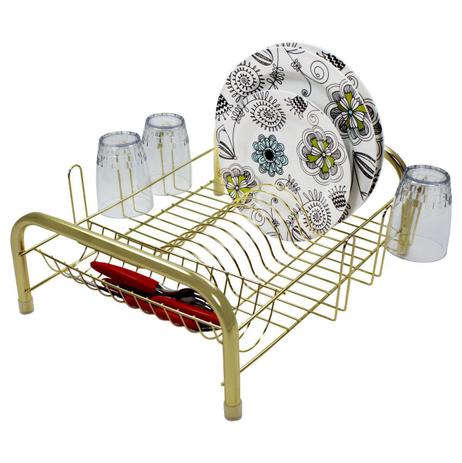 Escorredor de Louças Dourado Para 11 Pratos e 6 Copos - Wp connect é ruim? Escorredor de Louças Dourado Para 11 Pratos e 6 Copos - Wp connect é boa?