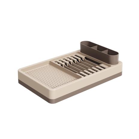 Escorredor de Louças Flat 42 x 26 x 10 cm Warm Gray e Light Gray - Coza - Brinox Menor preço em Escorredor de Louças Flat 42 x 26 x 10 cm Warm Gray e Light Gray - Coza - Brinox