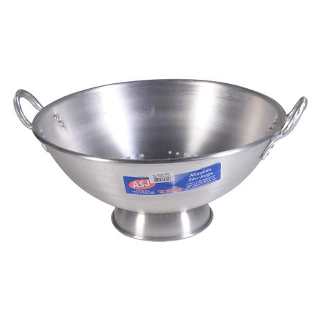 Escorredor De Macarrão Industrial Em Alumínio 50Cm 21 Litros - Alumínio São Jorge - Alumínio sâo jorge Menor preço em Escorredor De Macarrão Industrial Em Alumínio 50Cm 21 Litros - Alumínio São Jorge - Alumínio sâo jorge