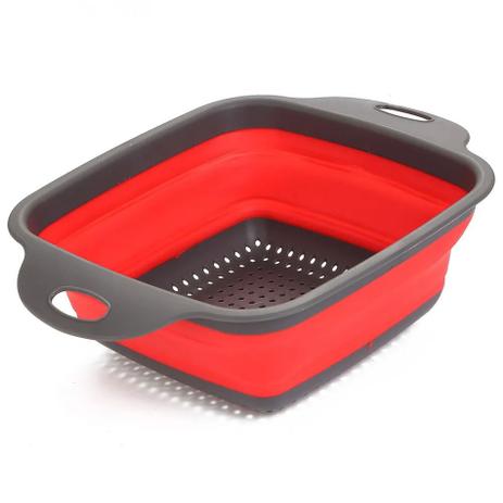 Escorredor De Macarrão, Salada E Alimentos Retrátil Silicone - Western Home Menor preço em Escorredor De Macarrão, Salada E Alimentos Retrátil Silicone - Western Home