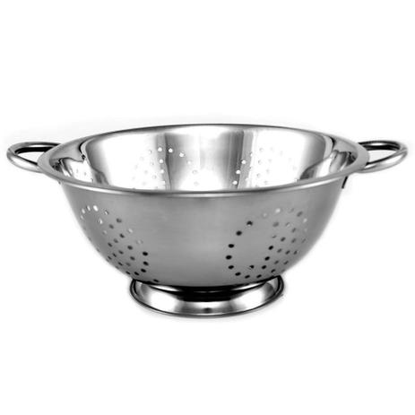 Escorredor de massa em aço inox - 24cm Gourmet Mix Menor preço em Escorredor de massa em aço inox - 24cm Gourmet Mix
