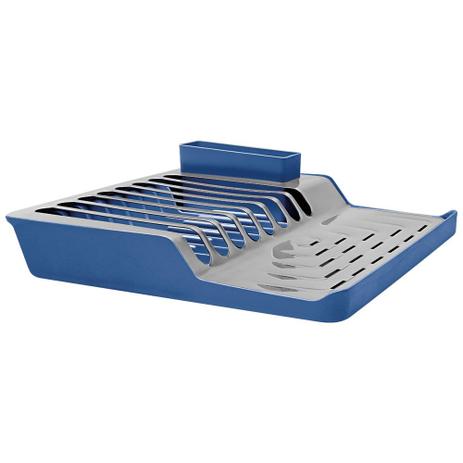 Escorredor De Pratos inox Minimal Azul Brinox Menor preço em Escorredor De Pratos inox Minimal Azul Brinox