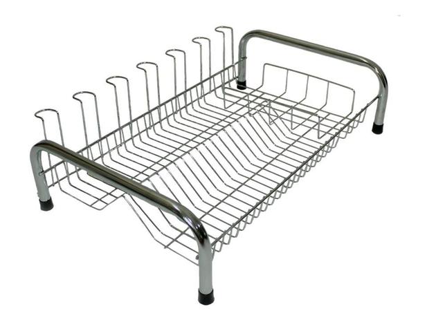 Escorredor de pratos para 20 pratos 7 copos e talheres em aço cromado Cama Luxo - CSK Menor preço em Escorredor de pratos para 20 pratos 7 copos e talheres em aço cromado Cama Luxo - CSK