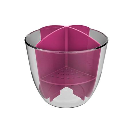 Escorredor de Talheres - Cristal/Rosa - Crippa é ruim? Escorredor de Talheres - Cristal/Rosa - Crippa é boa?