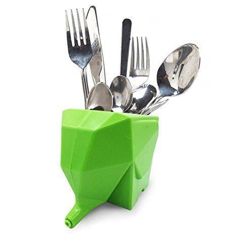 Escorredor e Porta Talheres Elefante - Verde - L3 store é boa?